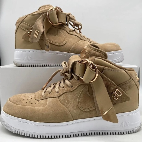 Nike Air Force 1 Mid Comfort Victor Cruz Vachetta Tan Mens Size 9.5 / Womens 7.5 - Picture 3 of 4